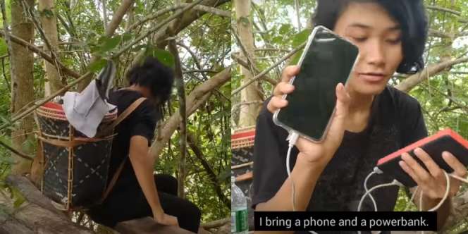 Cari Sinyal Internet, Gadis Berada 24 Jam di Atas Pohon demi Ujian Online