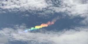 Fenomena Langka Penampakan Awan Pelangi Terjadi di Langit Tokyo