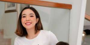Gaya Modis Gisella Anastasia Bersepeda, Ekspresi Gempi Bikin Gemas 