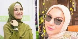 Adu Gaya Hijab Shireen Sungkar & Irish Bella, Lembut Nuansa Earthy Tone