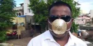 Tajir Kebangetan, Pria Ini Bikin Masker dari Emas 