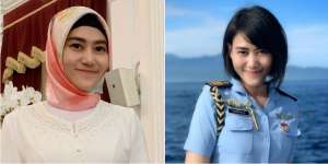Potret Kapten Sandhyca, Ajudan Cantik Iriana Jokowi