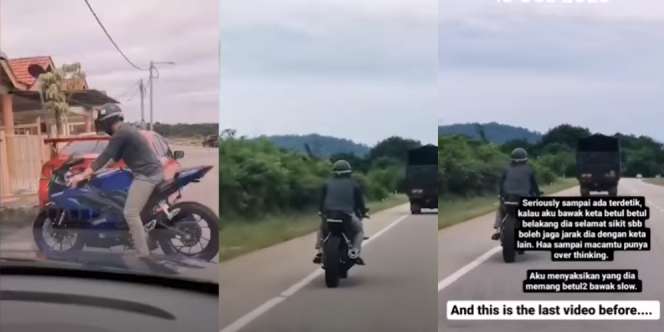 Istri Rekam Detik-Detik Suami Tewas Kecelakaan saat Coba Motor Baru