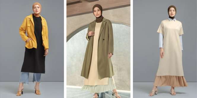 3 Inspirasi Gaya Hijab Minimalis dengan UNIQLO Mercerized Dress, Mana Favoritmu?