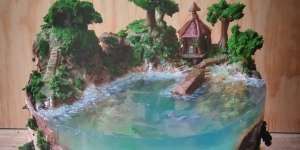 Ada Kue Berbentuk Pulau Eksotis, Mirip Lukisan!