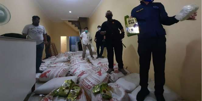 BNN Bongkar Gudang Beras di Tangerang, Temukan 200 Kg Sabu