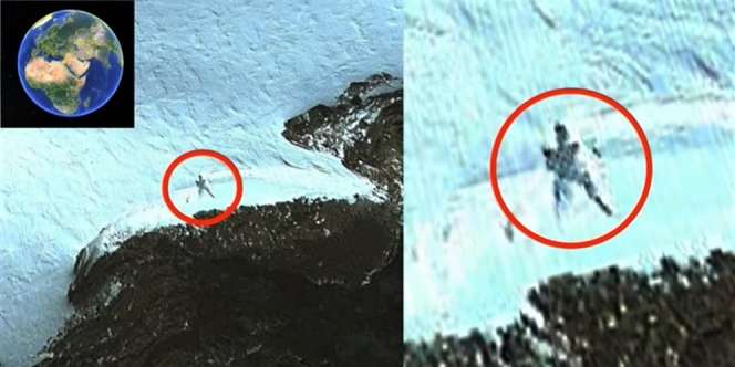 Sosok Misterius Setinggi 20 Meter Muncul dari Kutub, Tertangkap Kamera Google