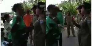 Ditegur Tak Pakai Masker, Driver Ojol Tantang Satpol PP Wanita