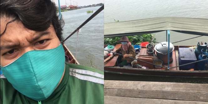 Viral Driver Ojol Antar Makanan Meski Sebrangi Sungai, Uang Tipnya Bikin Syok