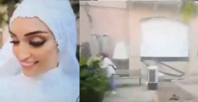 Video Pesta Pernikahan Buyar Akibat Ledakan Dahsyat Beirut