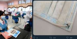 Guru Terenyuh Lihat Seorang Muridnya Pakai Masker Dekil dan Dijahit