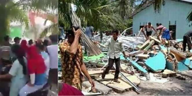 Video Istri Tua Hancurkan Rumah Istri Muda
