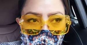 Gaya Cetar Mayangsari Padukan Masker dengan Kacamata Mewah