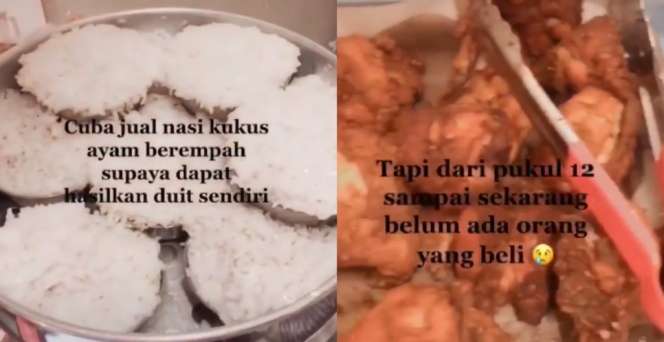 Seharian Tunggu Pelanggan, Sebungkus Nasi pun Tak Laku hingga Sore
