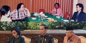 Foto Jadul Sri Mulyani-Jokowi 22 Tahun Silam Hari Ini, Beda Posisi Sama Situasi