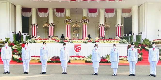 Ini Profil 8 Anggota Paskibraka HUT ke-75 RI di Istana