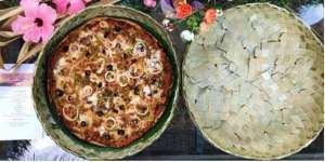 Uniknya Kotak Pizza dari Anyaman Daun Pandan