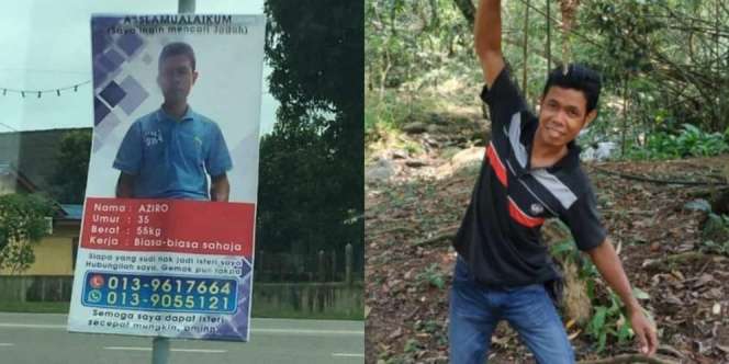 Pernah Ngiklan di Tiang Listrik untuk Cari Jodoh, Jomblo Akut Ini Akhirnya Nikah