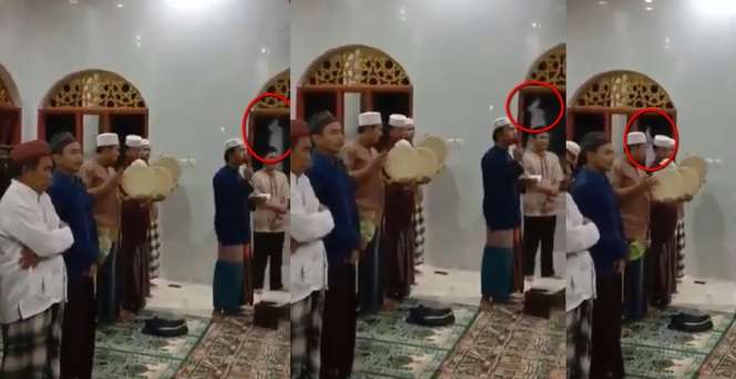Video Sosok Mirip Pocong Melayang Saat Warga Salawatan Bikin Merinding