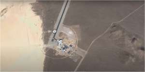 `Sarang UFO` Dekat Pangkalan Rahasia Militer AS Tertangkap Google Maps