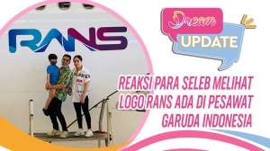 Logo Rans Mejeng di Pesawat Garuda, Begini Reaksi Para Seleb 