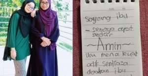 Ibu Koma Lebih dari Setahun, Coretan Diary Adik Bikin Air Mata Menetes