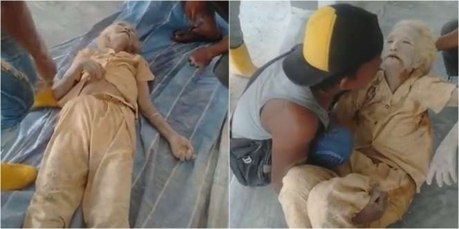 Tega! Nenek Ini Dikubur Hidup-Hidup Dekat Proyek Bangunan