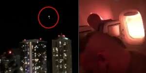 Video Detik-Detik Mengerikan Mesin Pesawat Terbakar Saat Terbang