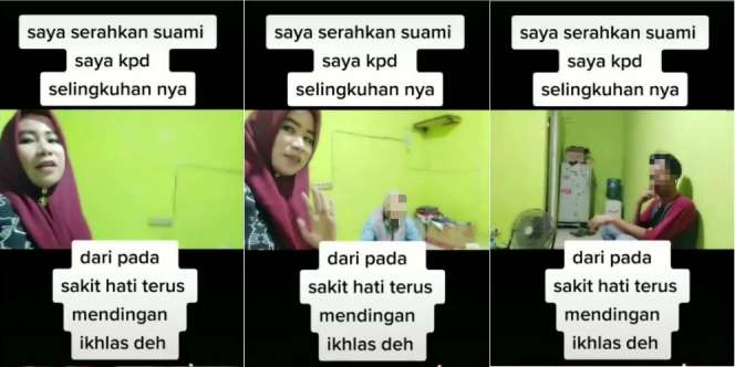 Viral Istri Tangkap Basah Suami & Pelakor: Saya Serahkan Suami ke Selingkuhannya