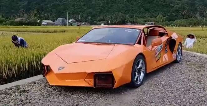 Viral Mobil Bodi Lamborghini Mesin Yamaha, Lihat Dalemannya