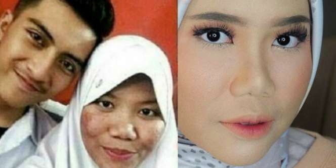 Potret Terbaru Azhari Irsalna, Hijaber yang Viral Punya Kekasih Tampan