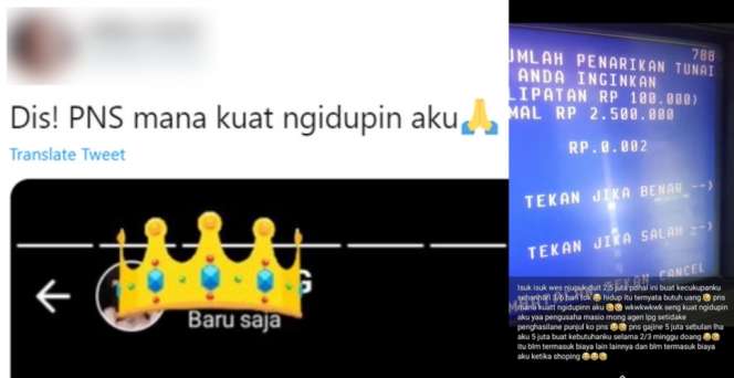 Dihujat! Pamer ATM dan Pasang Status 'PNS Mana Kuat Biayai Aku'