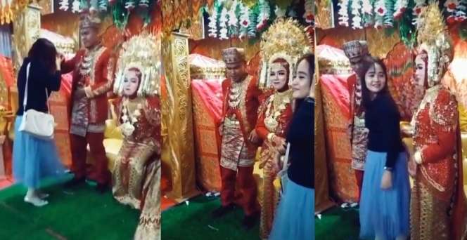 Datang ke Resepsi Mantan, Si Gadis Kaget dengan Perlakuan Mempelai Wanita