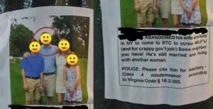 Istri Pasang Poster Suami Selingkuh di Tiang Listrik
