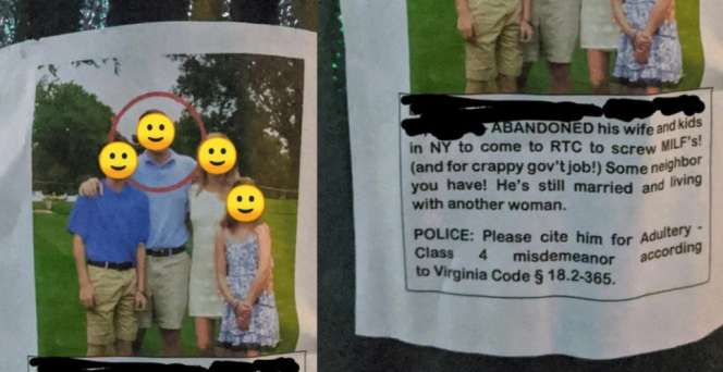 Istri Pasang Poster Suami Selingkuh di Tiang Listrik