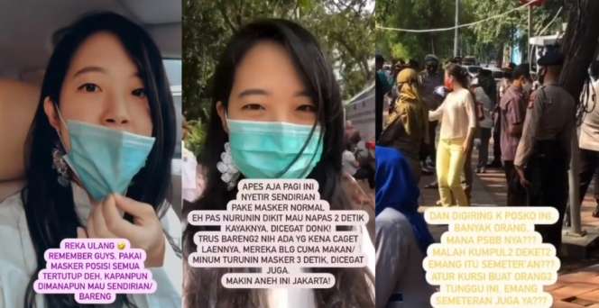 Viral Pengemudi Kena Razia PSBB Karena Turunkan Sebentar Masker Buat Bernapas