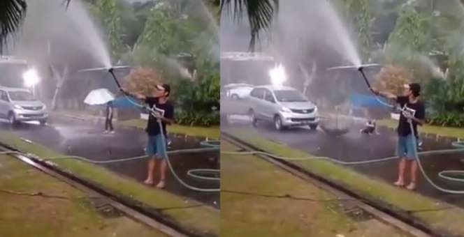 Adegan Syuting Bikin Warga +62 Ngakak, Mobil Masih Jauh Sudah Jatuh Duluan