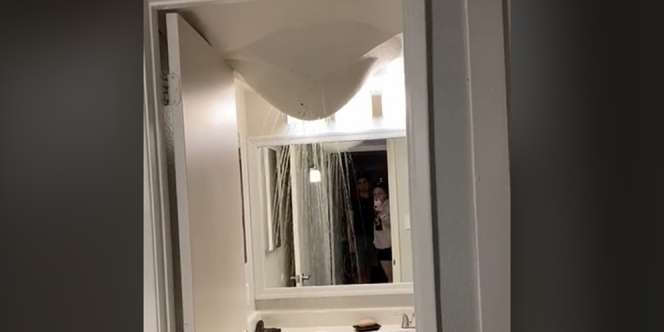 Langit-Langit Apartemen Mendadak Benjol, Saat Meledak Isinya Menjijikkan