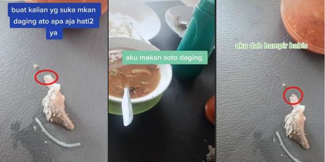 Viral Makan Soto Habis Semangkuk, Ternyata Ada Belatung di Dagingnya