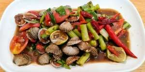 Kerang Dara Asam Pedas, Sedapnya Bikin Ketagihan