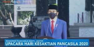 Jokowi Pimpin Upacara Hari Kesaktian Pancasila di Lubang Buaya