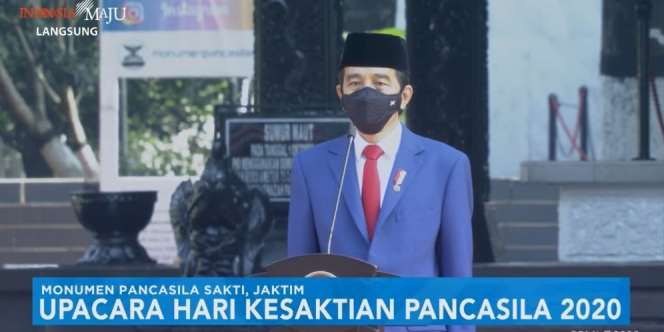 Jokowi Pimpin Upacara Hari Kesaktian Pancasila di Lubang Buaya