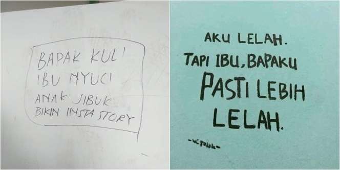 12 Coretan di Tembok Bertema Orang Tua yang Bikin Auto Mewek