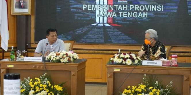 'Maskeran, Den', Cara Unik Kepala KSP Moeldoko Ajak Warga Disiplin Terapkan 3M