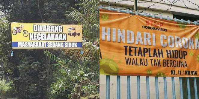 Ngakak, Begini 12 Potret Spanduk di Kompleks yang Bikin Enggak Berhenti Ketawa
