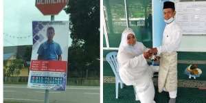 Ingat Pria Cari Jodoh Pakai Spanduk yang Viral? Ini Istri yang Berhasil Digaet