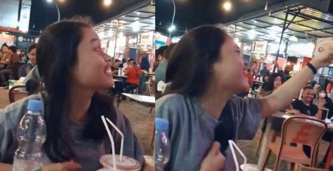 Viral Video Cewek Nyanyi Pergilah Kasih Kejarlah Selingkuhanmu