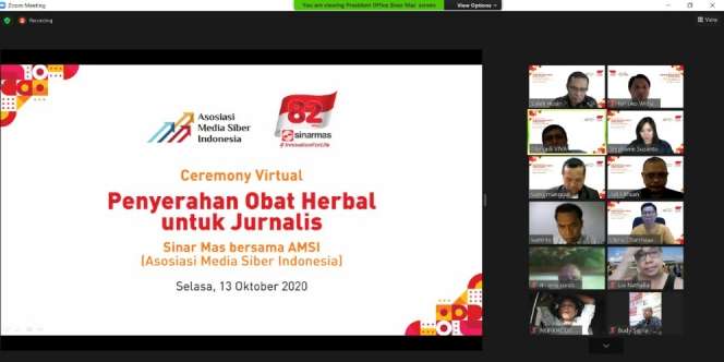 Andalkan Informasi Akurat Jurnalis Media Siber, Sinar Mas Donasi Obat Herbal