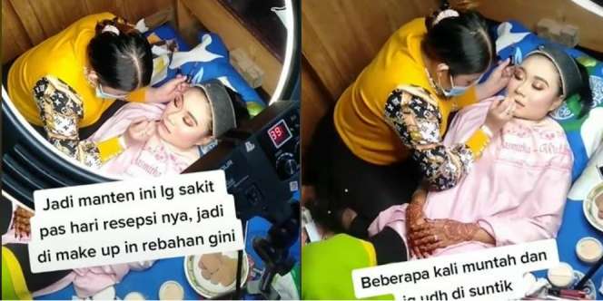 Kisah Pilu Pengantin Dirias Sambil Tergolek di Kasur