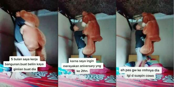 5 Bulan Jadi Kuli demi Beli Boneka, Saat Diberikan Ternyata Pacarnya Selingkuh